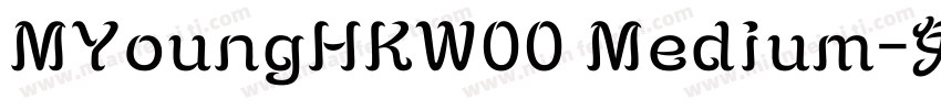 MYoungHKW00 Medium字体转换